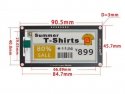 Display E-Paper 2,9inch 296x128px MH-ET Live zwart/rood met controller